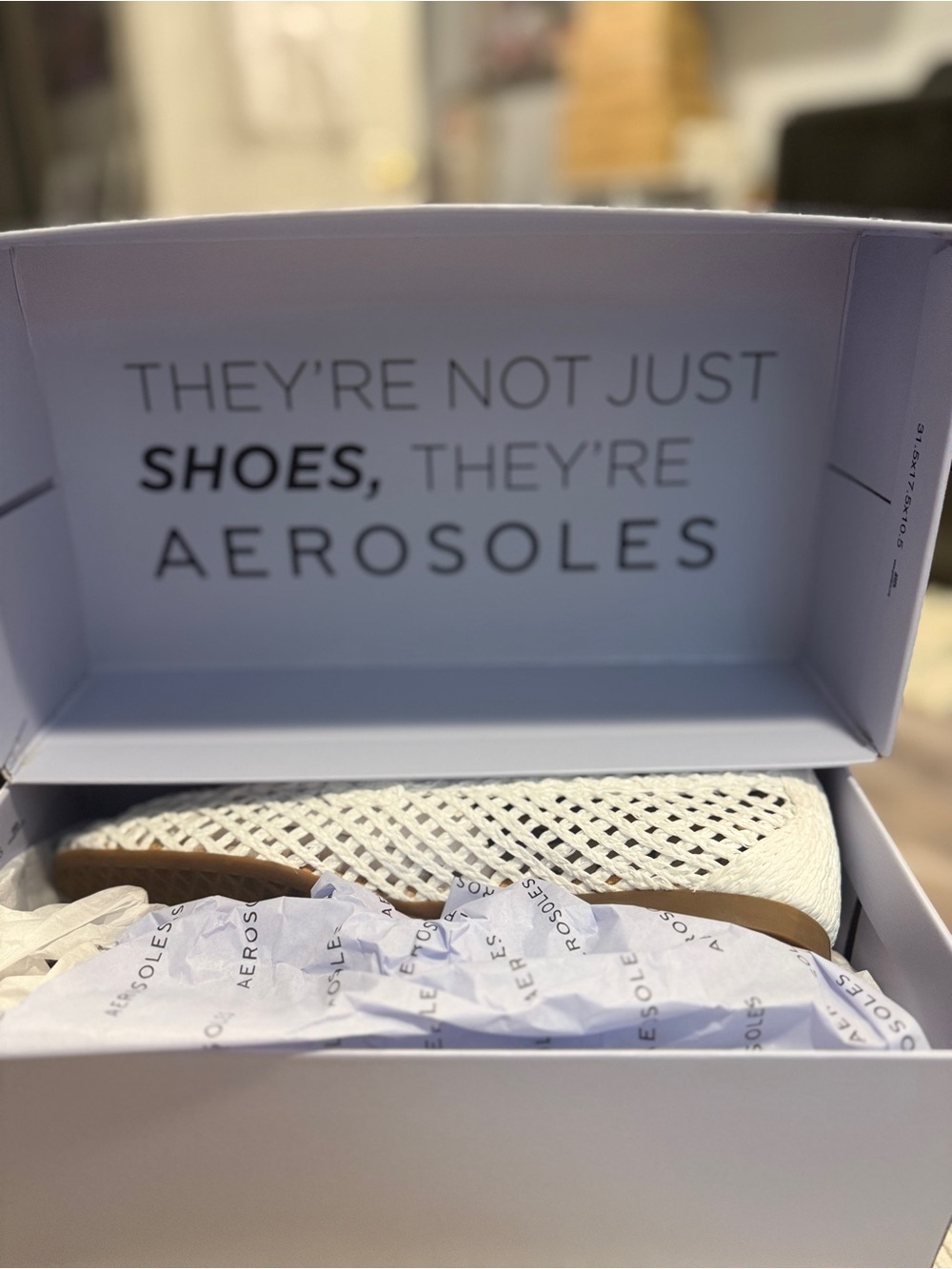 NWT Aerosoles White Hour Raffia Loafers Woven Flats Shoes Gold Buckle Size 12 - Picture 10 of 10